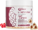 L-methylfolaat 15mg Gummies voor volwassenen, suikervrije Gummies helpen bij het verbeteren van energie, hersenfunctie - actief foliumzuur en vitamine B12 supplement voor immuunondersteuning, non-GMO, glutenvrij