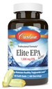 Carlson - Elite EPA Gems, 1000 mg EPA Fish Oil, Wild-Caught, Norwegian Fish Oil Supplement, duurzaam geproduceerd, helpt handhaven van gezonde triglyceriden niveaus, 60 Softgels