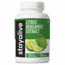STAY LEVENDE Citrus Bergamot Capsules 1000mg, 30:1 Super Extract met 50% Polyfenolische Flavanonen, 120 pillen, Citrus Bioflavonoïden Natuurlijke Hartgezondheidssupplementen voor vrouwen en mannen 