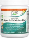 Ionic Fizz Super D-K Calcium Plus van Pure Essence - met Extra Magnesium, Vitamine D3, Vitamine K2 - Oranje Vanille - 14.82oz