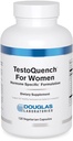 Laboratoires Douglas TestoQuench pour les femmes - Supplément mémoire, peau, cheveux et coeur* - Avec Saw Palmetto, Saint Basilic et Graine de Fenouil - 120 Capsules végétariennes