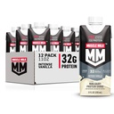 Muscle Milk Pro Advanced Nutrition Protein Shake, Intense Vanilla, 11 Fl Oz Carton, 12 Pack, 32g Protein, 1g Sugar, 16 Vitamins & Minerals, 5g Fiber, Workout Recovery, Packaging May Vary
