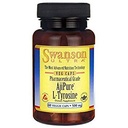 Swanson Amino Acid Ajipure L-Tyrosine Pharmaceutical Grade 500 Milligrammen 60 Veg Capsules
