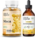 Wild & Organic Maca Root Gummies & Ashwagandha Tinctuur 4 fl oz