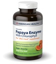 American Health Kauwbare Papaya Enzyme met Chlorofyl 600 Chwbls