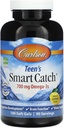 Carlson Teens Smart Catch, Natural Lemon, 180 Zachte Gels