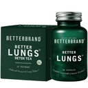 Betterbrand Better Longs Health Pack - BetterLungs & BetterLungs Detox Tea Bundle - Daily Resporatory Health Supplement - 15X Kruidentheezakken + 60 capsules