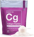 Essentiële elementen Gehydrolyseerde collagen Peptiden Poeder voor mannen & vrouwen - Gewricht, huid, haar & nagel ondersteuning - 15 Gram van type I & III Grass-Fed Bovine Collageen - 30 Servers