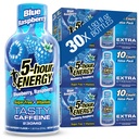 5 heures de coups d'énergie extra-fort, bleu framboise, 30 comte, 1,93 Fl Oz, sans sucre, zéro calories, acides aminés et vitamines essentielles B, complément alimentaire, alerte de sensation et énergétique, 230 mg de caféine