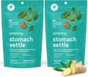UpSpring Maag settle Drops voor af en toe misselijkheid Relief, Upset Maag en Beweging Ziekte met Ginger, Lemon, Spearmint en B6, Mint Flavor Drops, 56ct (Pack of 2)