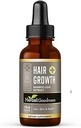 Haargroei Plus 1oz - Bamboe Hair Product voor vrouwen en mannen voor haargroei met collagen supplementen, Keratine - Haarhuid en Nagels Vitaminen voor alle haartypes -1 Fles
