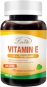 Lovita Vitamin E 400 IE Softgels, Natuurlijke Vitamine E 268 mg (als D Alpha Tocoferol), Vegan Vitamin E voor gezonde huid, haar, nagels en immuunsysteem ondersteuning, 120 Vegetarische Softgels