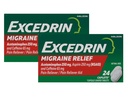 Excedrine Migraine Pain Reliever Caplets, 24 Telling (pakket van 2)