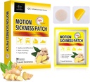 Motion Ziekte Patches voor Cruise, Non Drowsy Zee Ziekte Patches voor boot, auto en vliegtuig, Waterdichte Car Motion Ziekte Patch met Gember Extract voor reizen, 20 Tellen