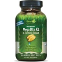 Irwin Naturals High Potency Mega D3 & K2 + Kurkuma Extract - 60 Liquid Softgels - gezonde botten en immuunfunctie