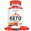 Laboratoires justifiés Ignite Keto ACV Gummies Advanced 1000MG Ignite Keto Gummies Formula Apple Cider Vinegar Formulé avec Pomegranate Beet Juice Powder B12 Vegan Non OGM 60 Gummys