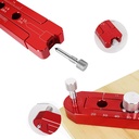 165mm Woodworking Compass Scriber, Woodworking Scribe Gauge, Verstelbare Metric Arc Drawing Ruler Scribing Circle Liniaal markeren Gauge Circle Marking Tool (Red)