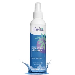 Huile de magnésium pur Life-Flo pour les pieds et le corps - Spray de magnésium pur 100% de l'ancien fond de Zechstein - Spray d'huile de magnésium pour les pieds, les muscles et les articulations relaxants et rajeunissants - 8 oz