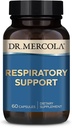 Dr. Mercola Respiratory Support Dieetsupplement, 30 porties (60 capsules), Antioxidant & Immuun Support, Niet GGO, Sojavrij, Glutenvrij