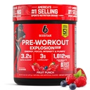 Six Star Pre-Workout Powder for Men & Women, Fruit Punch (30 Servings) - Preworkout Explosie 2.0 Energy Powder Drink Mix with Beta-Alanine & Cafeine - Sports Nutrition Supplement Products