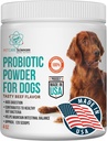 Ca. 120 porties van hondenprobiotische poeder - Probiotica en digestieve enzymen supplement en hondendigestieve ondersteuning - Made in The USA