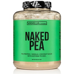 NAKED Pea - Vanilla Pea Protein - Pea Proteine Isolaat van Noord-Amerikaanse boerderijen - 5lb Bulk, Plant Based, Vegetarian & Vegan Protein. Gemakkelijk te graven, non-GMO, glutenvrij, lactosevrij, sojavrij