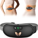 Verwarmingskussen voor periodekrampen, snelle verwarming met 6 warmteniveaus en 6 massagemodi, Portable Cordless Menstrual Heating Pad, Terug of buik periode Massager voor vrouwen en meisjes, zwart