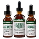 NutraMedix Detox Support Bundle - Sealantro (Chlorella, Cilantro Leaf & Pacific Cold-Water Red Seaweed), Sparga (Astragalus) & Burbur Pinella Extracts for Cleansing & Detox Support - 3-Piece set