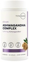 Type Zero KSM-66 Ashwagandha Root Extract 1.200mg, 60 Servers - Hoge Potentie 5% Withanolides - met Kurkuma, Rhodiola Rosea en BioPerine Black Pepper Extract - 180 Veggie Caps