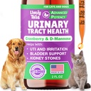 Traitement naturel pour chien et chat UTI avec canneberge et D-mannose, Bladder, Rein, Soutien à l'incontinence, Healthy Urinary Tract pour chiens, Meilleur traitement pour l'infection urinaire de chat, gouttes faciles à utiliser, 2 oz
