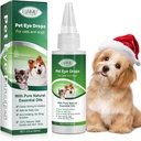 60ML Pet Eye Drops for Dog & Cat Relieve Eyes Jeuk & Irritation, Pink Eye & Allergies Symptomen Veilig en zacht Formule voor alle dieren