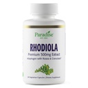 Extrait de Rhodiola de Paradise 500mg, Super Potent Antioxydant, Ultra Pure, Vegan, Non-OGM, Sans gluten, 60 Capsules végétariennes