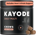 Kayode Daily Multi - Honden Multivitamine & Superfood Kauw. Vul Nutrient Gaps. Helpt gewrichten, spijsvertering, hart, hersenen, urine en meer. Voeg voedingsstoffen toe Hondenvoer Misses. Geweldig voor Puppies ook.