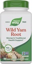 Nature's Way Wild Yam Root, Women's Traditional Health Support*, 700 mg per 2-Capsule Serving, Non-GMO Project Verified, 180 Vegan Capsules (Verpakking mei Vary)