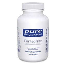 Encapsulations pures Pantethine , supplément hypoallergénique soutient le métabolisme lipidique sain et la fonction cardiovasculaire , 120 capsules