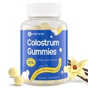 Bovine Colostrum Supplement Gummies - met 60% Hoogste IgG, Lactoferrine, Probiotica en Prebiotica voor volwassenen en kinderen, Vanille smaak & Sugar Free, 90 Gummies