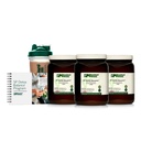 Kit d'équilibre de désintoxication SP, programme de 28 jours - Nettoyage de désintoxication avec protéines de pois, fer, magnésium et choline - végétalien, non laitiers et sans gluten (3 paquets)