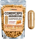 XPRS Nutra Cordyceps Capsules en poudre de champignons - Compte 360 (180 jours d'approvisionnement) - Nos capsules de champignons Cordyceps Premium contiennent de vrais champignons (Cordyceps Sinensis) pour soutenir l'endurance et la performance