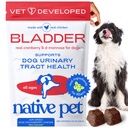 Native Pet Dog UTI Treatment - Cranberry Supplement for Dogs Bladder Control & Nierondersteuning - Voorkom urinetrekinfectie en urine-incontinentie - Gemaakt met Real Cranberry Extract - 120 Kauwen