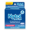 Nytol Quick Caps Nacht slaaphulp met difenhydramine HCI, gemakkelijk te slikken caplets om te vallen slaap snel, 32 Tel