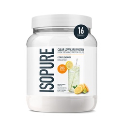 Isopure Clear Whey Isolaat Proteïne Poeder, Lactosevrij, Glutenvrij, Natuurlijk Gearomatiseerd, Citrus Limonade, 20g Proteïne Per Serving, 14,1 Oz, 16 Servers (Verpakking mei Vary)