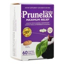 Prunelax Ciruelax Maximum Relief Laxative Tablets with Natural Senna for Occasional Constipatie, Senna Extract, Vegan & Gluten-Free, Gentle Overnight Relief - 60ct