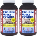 Yerba Prima Psyllium Husk Poeder 12 oz (pakket van 2) - Natural Fiber Supplement