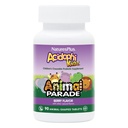 NaturesPlus Animal Parade AcidophiKidz, Berry Flavor - 90 Kauwbare, dierlijke tabletten - Verpakking van 2 - met Probiotica, FOS & Grape Seed - 180 Totaal porties