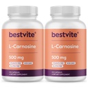 BESTVITE L-Carnosine 500mg (240 Capsules) (120x2) Geen fillers - Geen stearates - Niet GGO - Glutenvrij
