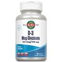 KAL Vitamine D3 & Magnesium Glycinate, verbeterde absorptieformule met BioPerine, Muscle & Bone Health Support, Immune Support & More, Non-GMO, Glutenvrij, 45 porties, 90 VegCaps