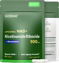 Gorani NAD+ Supplement 900MG, Nicotinamide Riboside, Liposomale Resveratrol, quercetine (1)