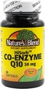 Nature's Blend HiSorb CoQ10 30mg, 30 Softgels - Hartgezondheidsondersteuning, Kristalvrij, Max Biobeschikbaarheid, Klinisch bewezen, Glutenvrij, Geen kunstmatige kleuren of smaken, Dieetsupplement