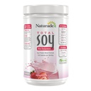 Naturade Total Soy Protein Powder - 13g Proteïne & 150 Calorieën per portie- Non-GMO Soja - 0g Trans Vet - Lactose & Glutenvrij - Aardbei Creme (13 porties)