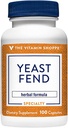 The Vitamin Shoppe Gist Fend, Herbal Formula for Women, Bevat Caprylzuur, Lactobacillus en Kruiden (100 capsules)